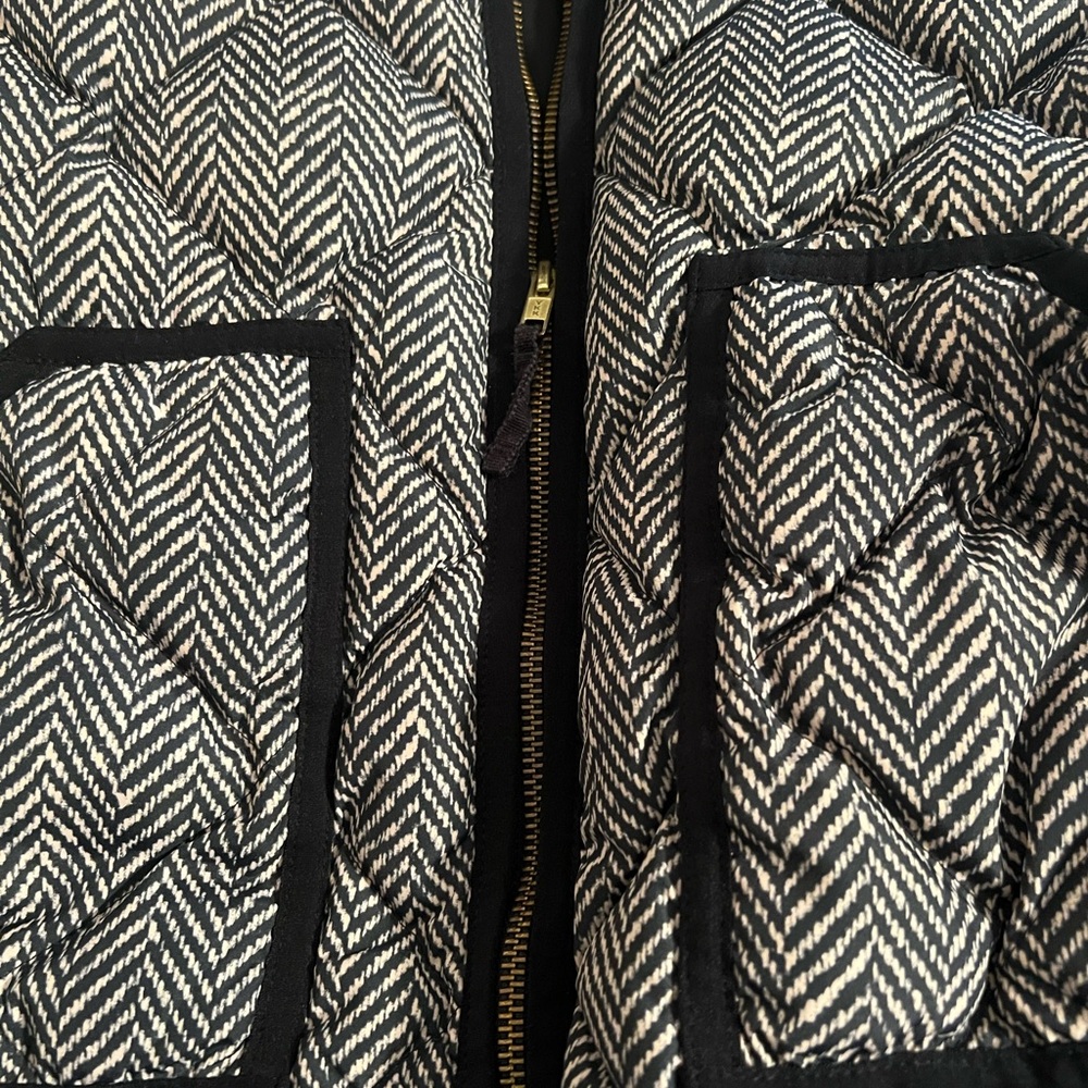 J. Crew Factory Quilted Printed Puffer Vest 02533 - Picture 6 of 7